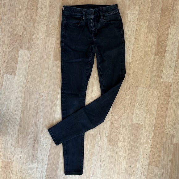 American Eagle Outfitters Ne(x)t Level Stretch women’s black jeans in size 0L - Picture 2 of 6